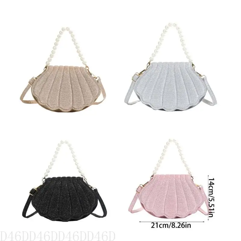 D46D Modern Shell Designs Shoulder Bag for Women Spacious PU Handbag Leather Crossbody Bags Bead Purse for Daily Essential
D46D Modern Shell Designs Shoulder Bag for Women Spacious PU Handbag Leather Crossbody Bags Bead Purse for Daily Essential