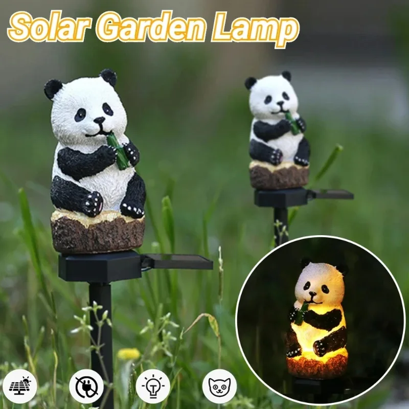 New LED Solar Panda Courtyard Decorative Atmosphere Light Resin Animal Lamp Outdoor Park Corridor Ground Insertion Lawn Light
New LED Solar Panda Courtyard Decorative Atmosphere Light Resin Animal Lamp Outdoor Park Corridor Ground Insertion Lawn Light
