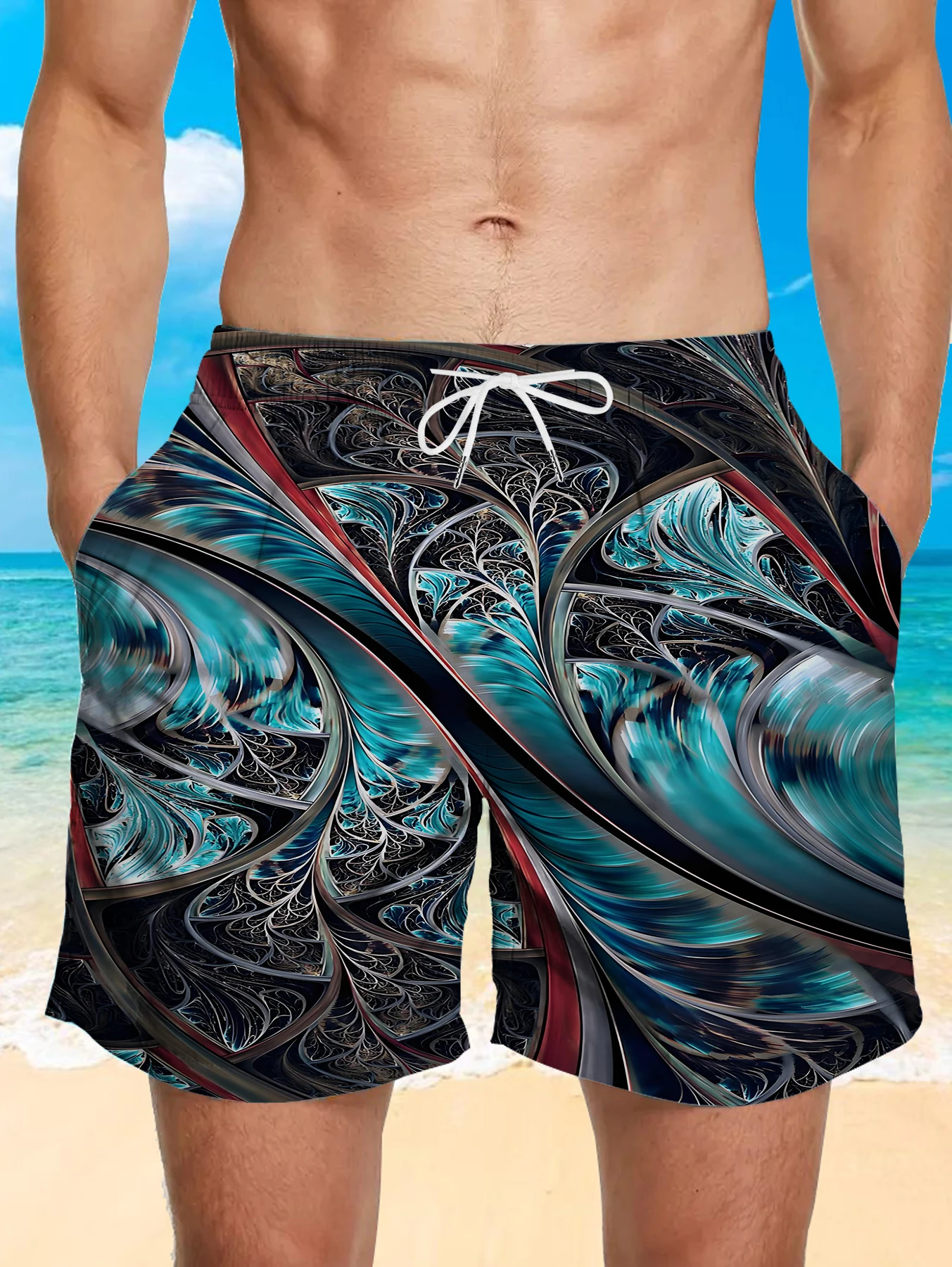 Loose Fit Digital Printed Shorts Male Full Print Quick Dry Polyester Beach Pants
Loose Fit Digital Printed Shorts Male Full Print Quick Dry Polyester Beach Pants