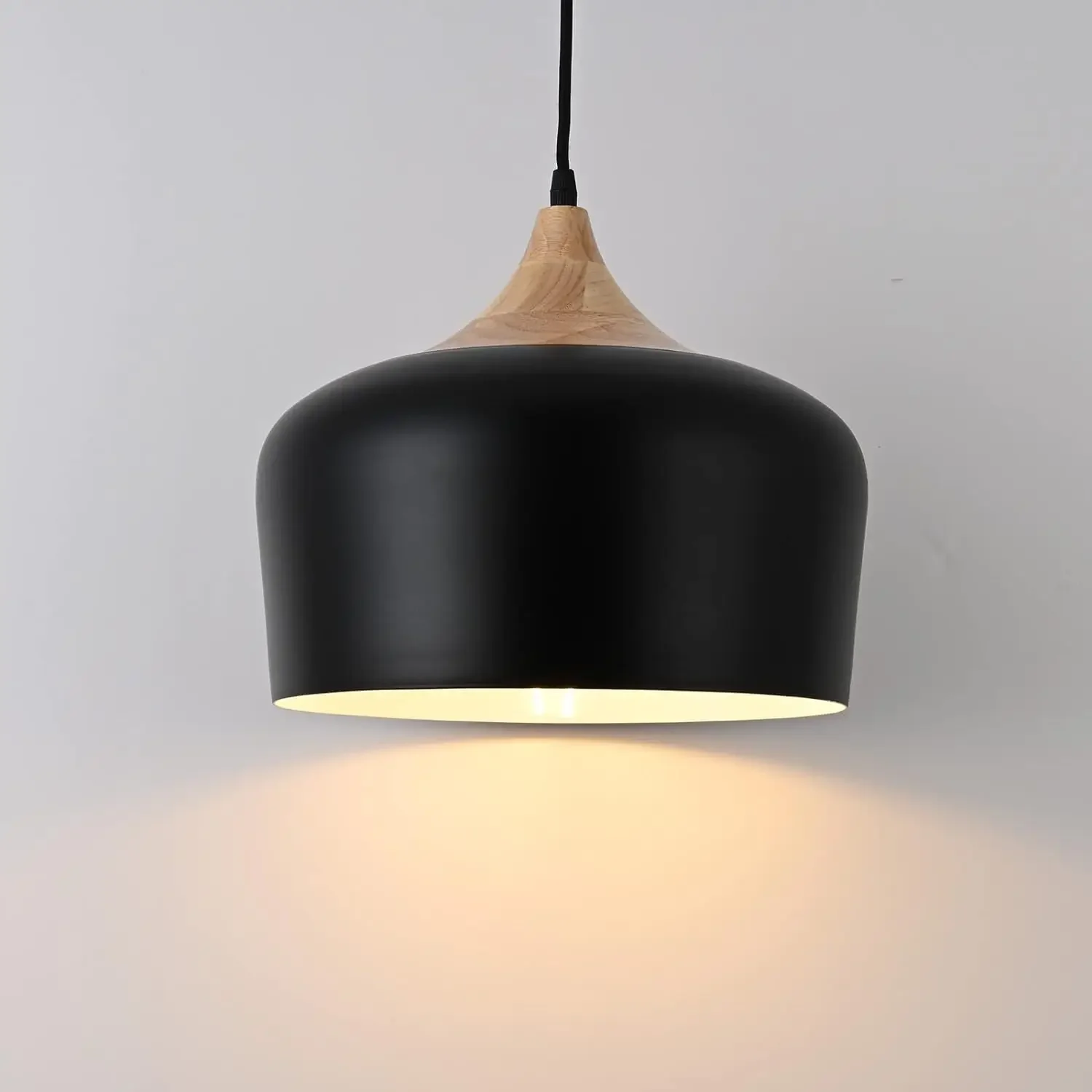 Industrial Pendant Light, Adjustable Wood Ceiling Hanging Lighting with Dome Black Metal Shade,Farmhouse Minimalist Lamp
Industrial Pendant Light, Adjustable Wood Ceiling Hanging Lighting with Dome Black Metal Shade,Farmhouse Minimalist Lamp