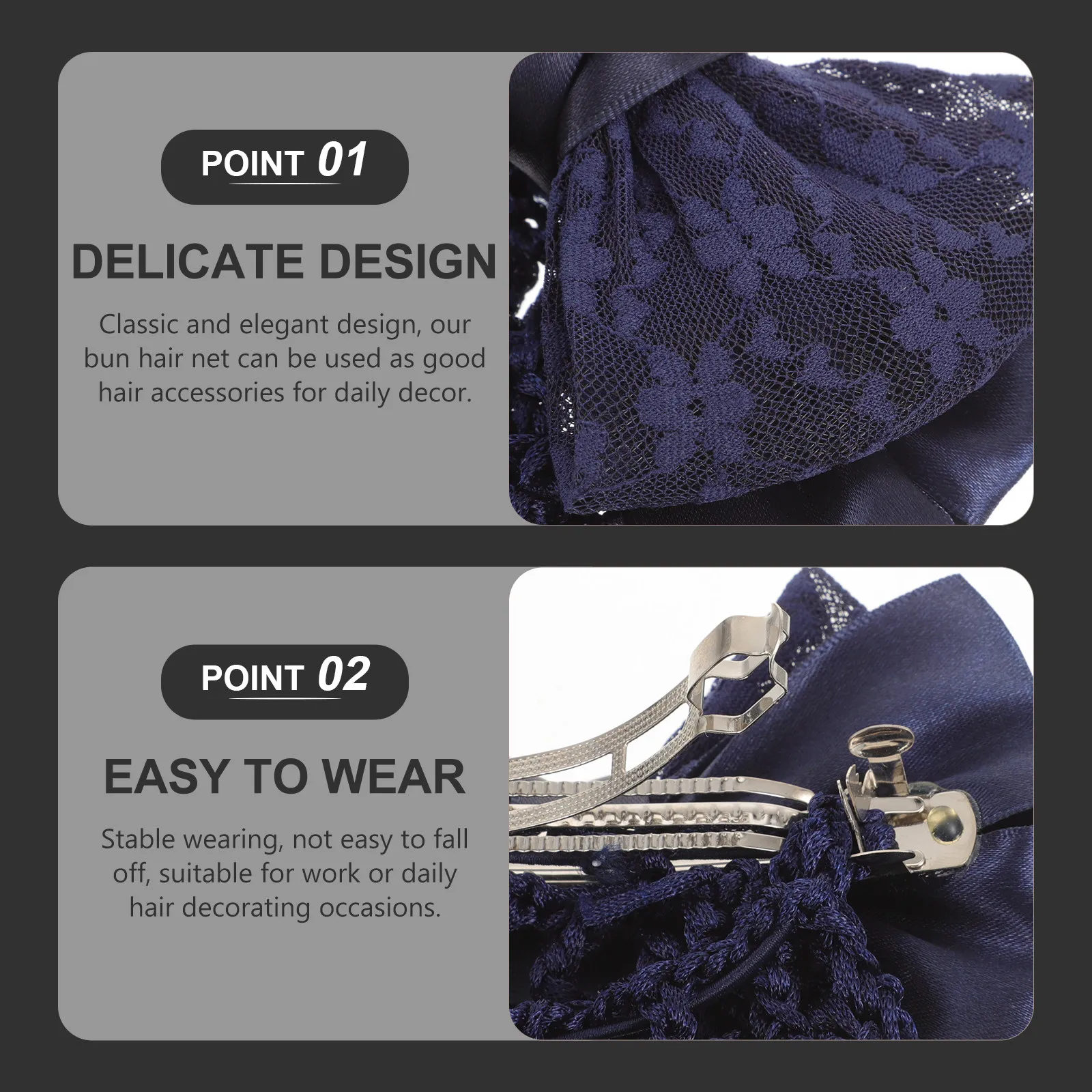 2pcs Women Bow Headdress Snood Net Elastic Bun Clip For Office Party Date Dark Blue Bun Hair Nets Women Hair Snood
2pcs Women Bow Headdress Snood Net Elastic Bun Clip For Office Party Date Dark Blue Bun Hair Nets Women Hair Snood