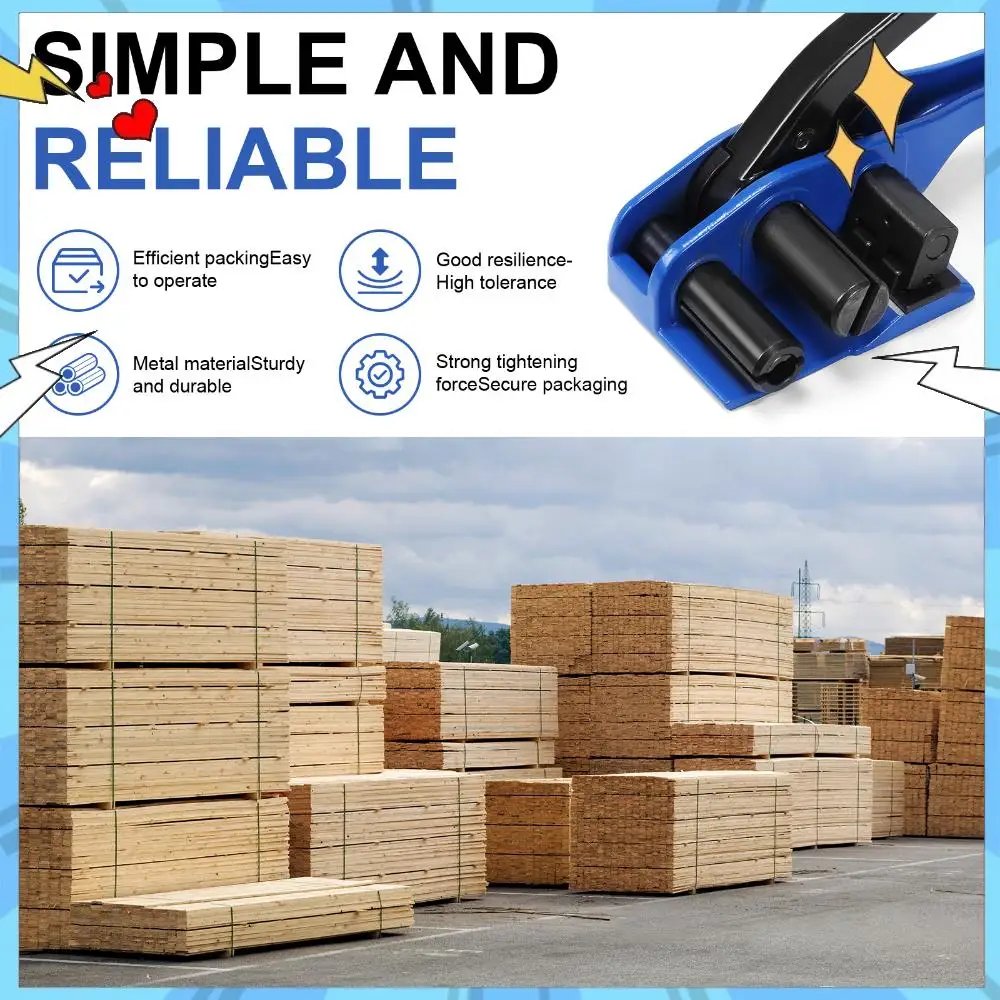 Nylon Strap Pallet Heavy Duty Tensioner with Built-in Cutter Hand Strapping Sealing Packing Tool for Securing Packing
Nylon Strap Pallet Heavy Duty Tensioner with Built-in Cutter Hand Strapping Sealing Packing Tool for Securing Packing