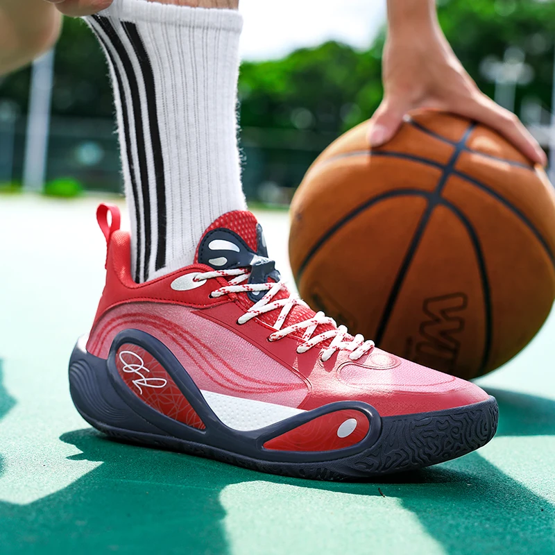 Men'S Fashionable And Breathable Basketball Shoes With Personalized Design Soft Sole Comfortable Daily Training Men'S Shoes
Men'S Fashionable And Breathable Basketball Shoes With Personalized Design Soft Sole Comfortable Daily Training Men'S Shoes