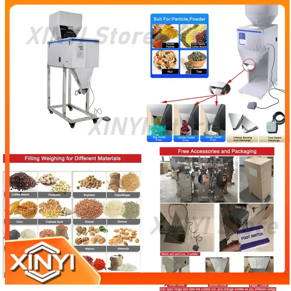HY-3000 Filling and Weighing Machine for Coffee Powder and Coffee Beans Automatic Packaging Scale for Coffee Roasting
HY-3000 Filling and Weighing Machine for Coffee Powder and Coffee Beans Automatic Packaging Scale for Coffee Roasting