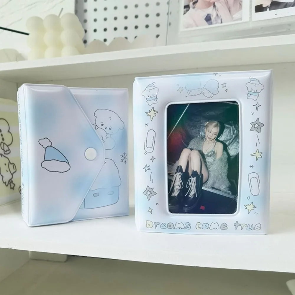 New 3 Inch Card Album PVC 32 Pockets Photo Card Holder Mini Cartoon Puppy Kpop Photo Album
New 3 Inch Card Album PVC 32 Pockets Photo Card Holder Mini Cartoon Puppy Kpop Photo Album