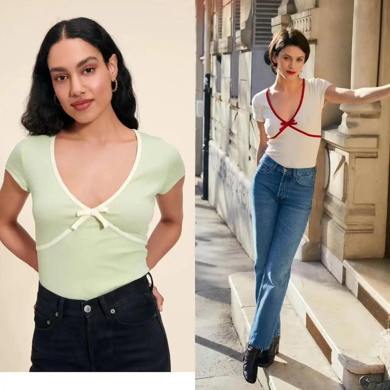 Французская новая эластичная хлопковая футболка с V-образным вырезом и цветными блоками, с узлом, короткий рукав, женская, 3204
Французская новая эластичная хлопковая футболка с V-образным вырезом и цветными блоками, с узлом, короткий рукав, женская, 3204