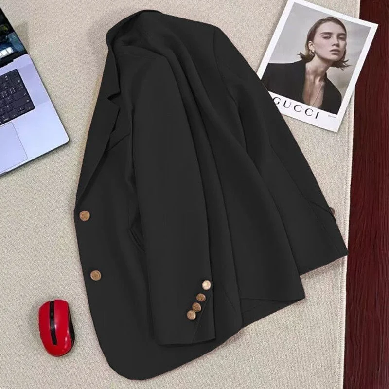 Suit Jacket Women's High Sense Spring Autumn 2025 New Western-Style Outwear Age-Old Fashion Outcoat Long Blazer Coat Female Tops
Suit Jacket Women's High Sense Spring Autumn 2025 New Western-Style Outwear Age-Old Fashion Outcoat Long Blazer Coat Female Tops