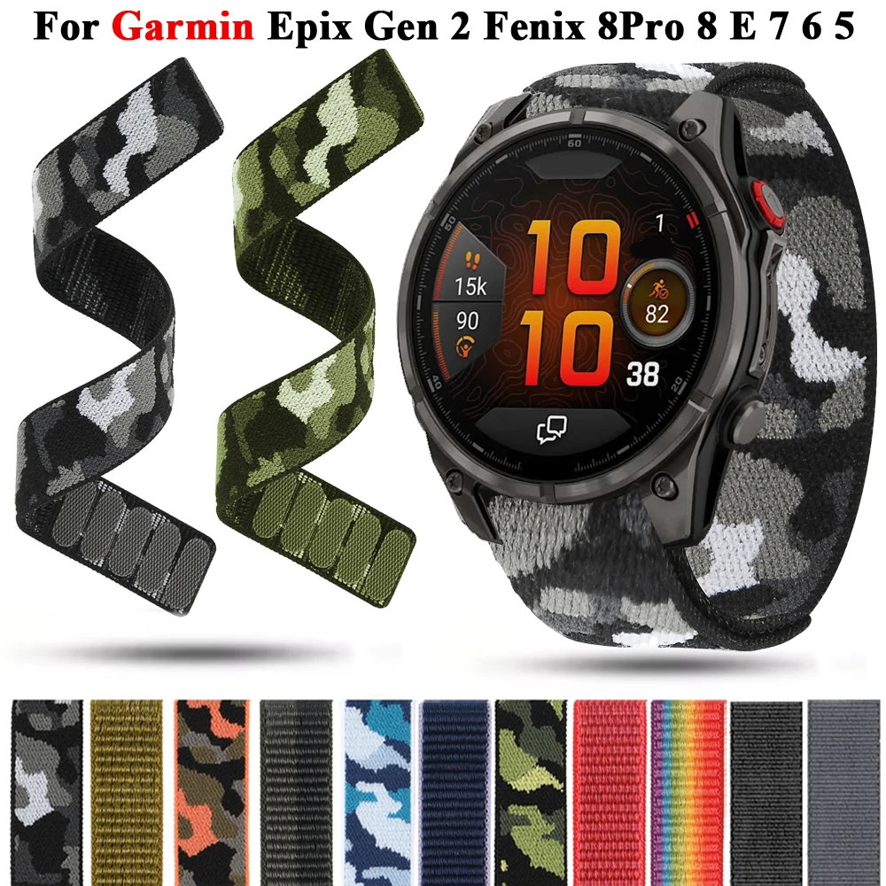 22 26mm Loop Nylon Strap For Garmin Fenix 8pro 8 E 7X 7 6X 6 Pro 5X 5 Plus 3 3HR Smart Watch Watchband Epix Enduro 3 2 Bracelet
22 26mm Loop Nylon Strap For Garmin Fenix 8pro 8 E 7X 7 6X 6 Pro 5X 5 Plus 3 3HR Smart Watch Watchband Epix Enduro 3 2 Bracelet