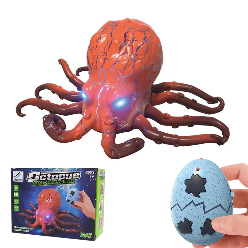 RC Octopus Monster Toy with LED Lights - Egg-Shaped Packaging Kids Remote Control Creature Plaything
RC Octopus Monster Toy with LED Lights - Egg-Shaped Packaging Kids Remote Control Creature Plaything