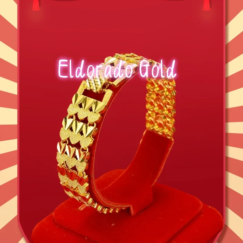 Eldorado Gold 2025 Lover's giftAU999 Gold Bracelet Women's 24K Real Gold Wrist Chain Watch Chain Light Luxury Fashion Jewelry G
Eldorado Gold 2025 Lover's giftAU999 Gold Bracelet Women's 24K Real Gold Wrist Chain Watch Chain Light Luxury Fashion Jewelry G