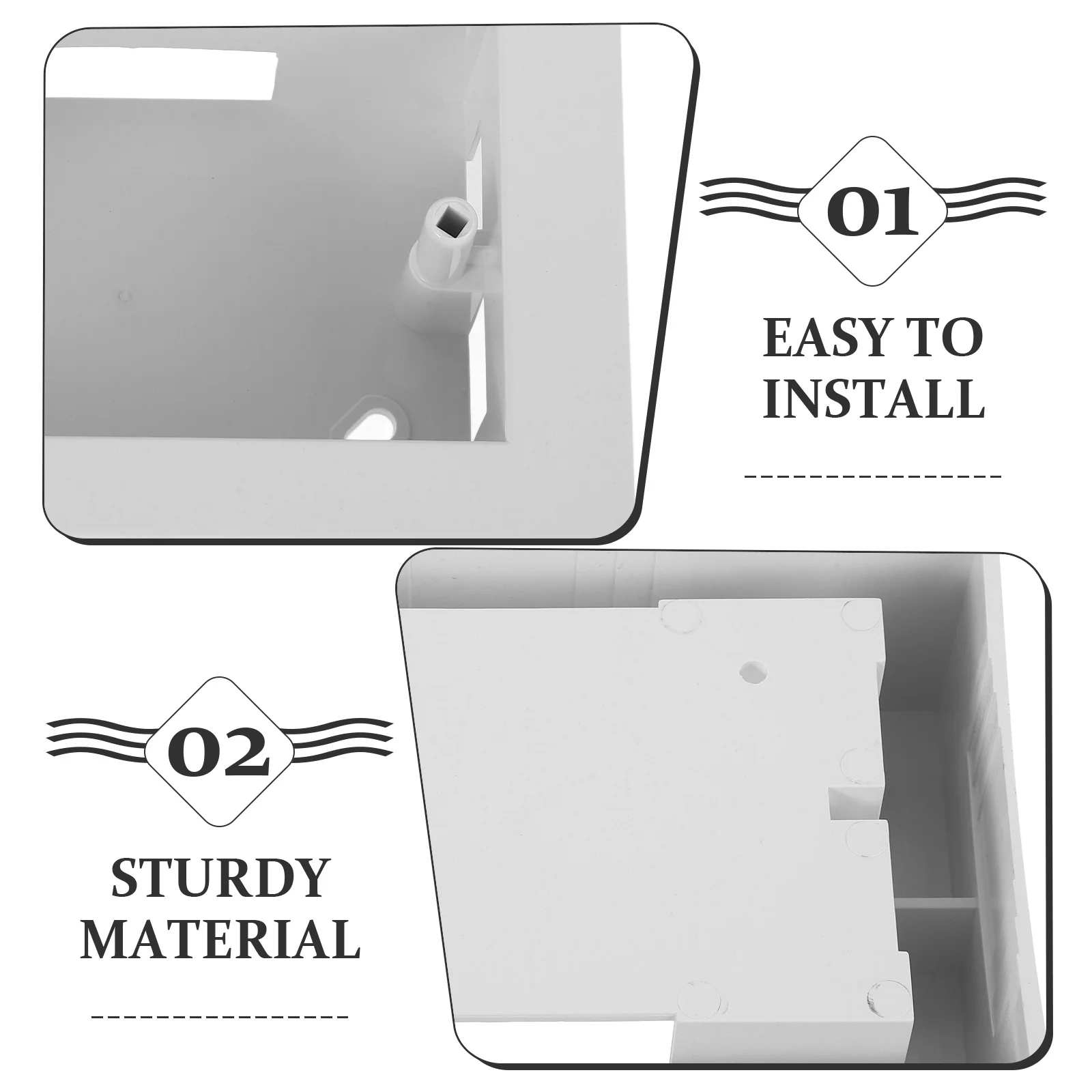 Electrical Box Wall Mounted ABS Durable Outdoor Electrical Outlet Junction Box Versatile Exterior Outlet Box, Socket Base Case
Electrical Box Wall Mounted ABS Durable Outdoor Electrical Outlet Junction Box Versatile Exterior Outlet Box, Socket Base Case