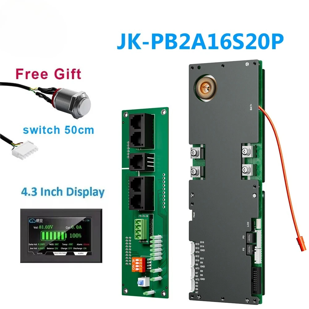 JKBMS Инвертор Bms 8S 16S 100A 150A 200A Литий-ионный LTO Активный балансир 1A 2A Семейное хранилище энергии Аксессуары для BMS Смарт-дисплей
JKBMS Инвертор Bms 8S 16S 100A 150A 200A Литий-ионный LTO Активный балансир 1A 2A Семейное хранилище энергии Аксессуары для BMS Смарт-дисплей