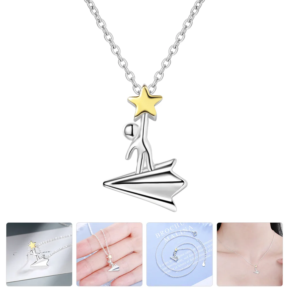 Paper Plane Necklace Pendant Women Airplane Jewelry Clavicle Chain Elegant Pendant Necklace Everyday Wear Aircraft Jewelry
Paper Plane Necklace Pendant Women Airplane Jewelry Clavicle Chain Elegant Pendant Necklace Everyday Wear Aircraft Jewelry