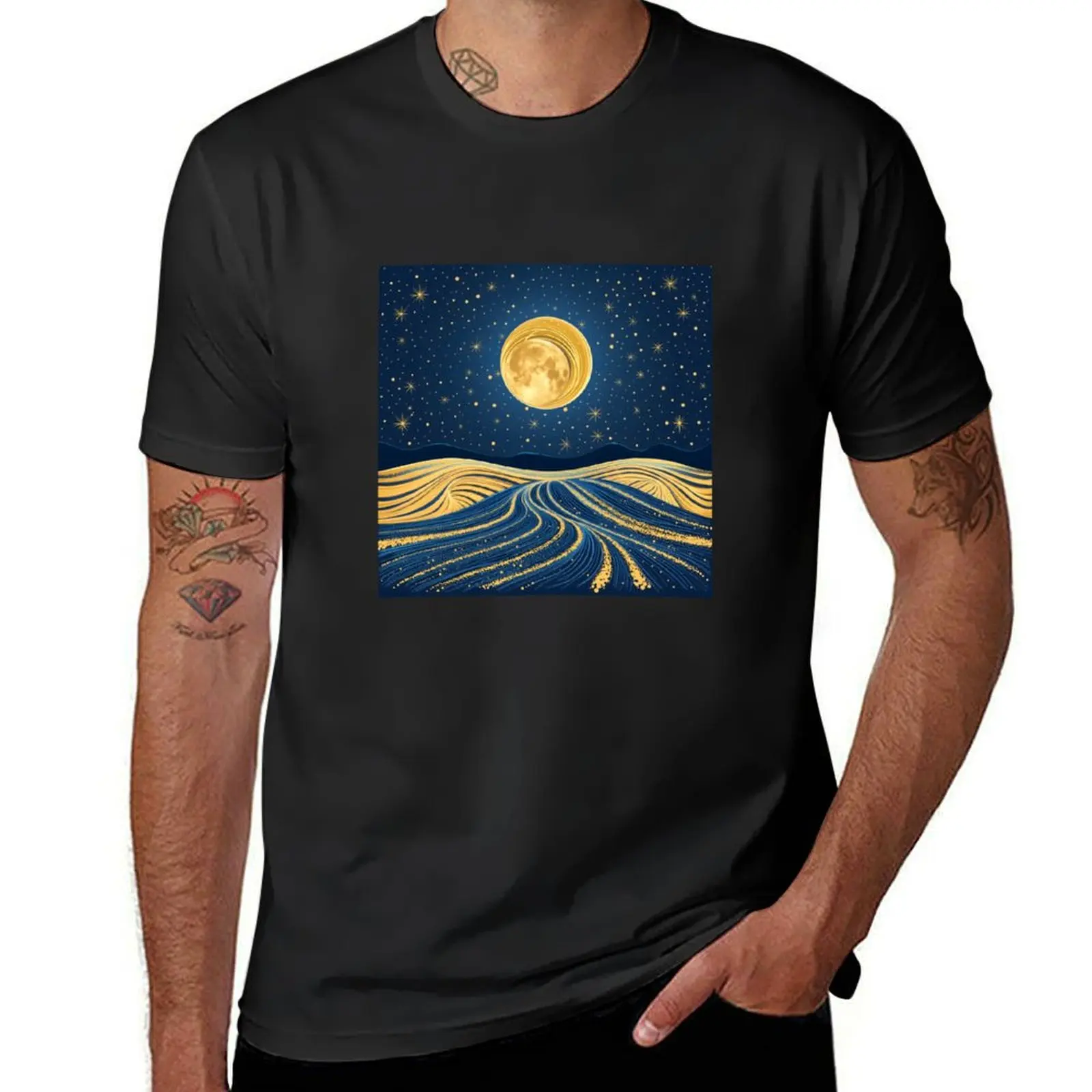 Golden Night's Whisper T-Shirt korean fashion oversized graphic tee vintage clothes mens workout shirts
Golden Night's Whisper T-Shirt korean fashion oversized graphic tee vintage clothes mens workout shirts