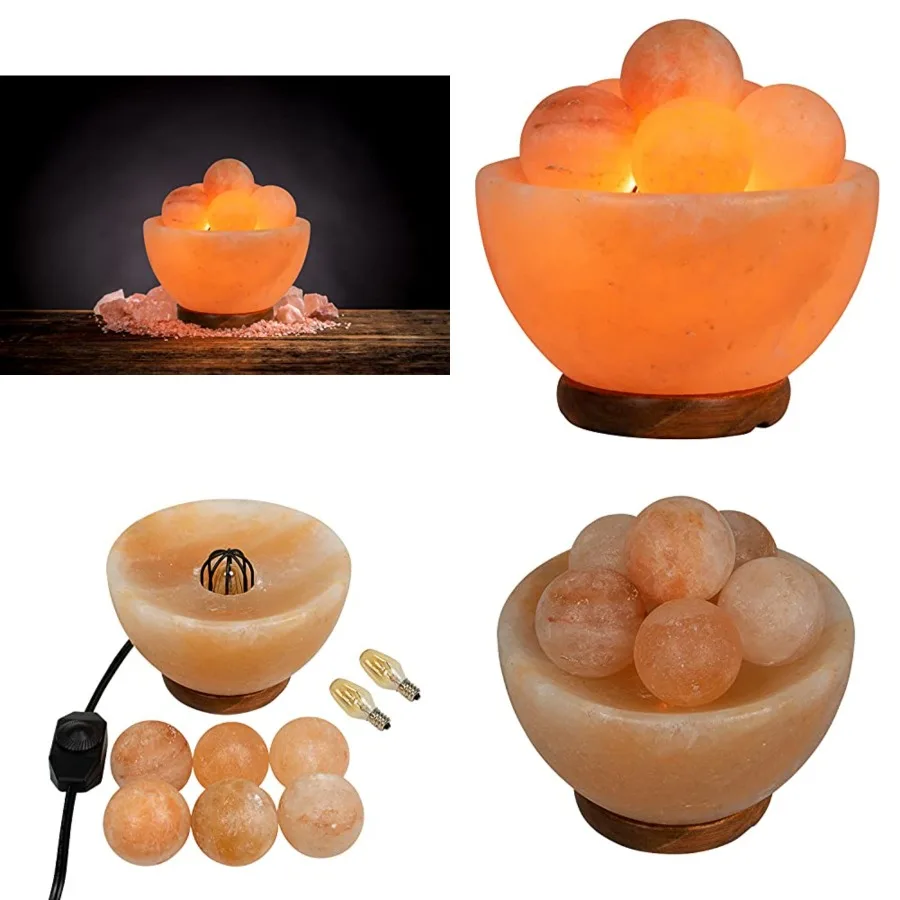 Himalayan Fire Bowl Salt Lamp with 6 Massage Balls Premium Quality Authentic from Pakistan
Himalayan Fire Bowl Salt Lamp with 6 Massage Balls Premium Quality Authentic from Pakistan