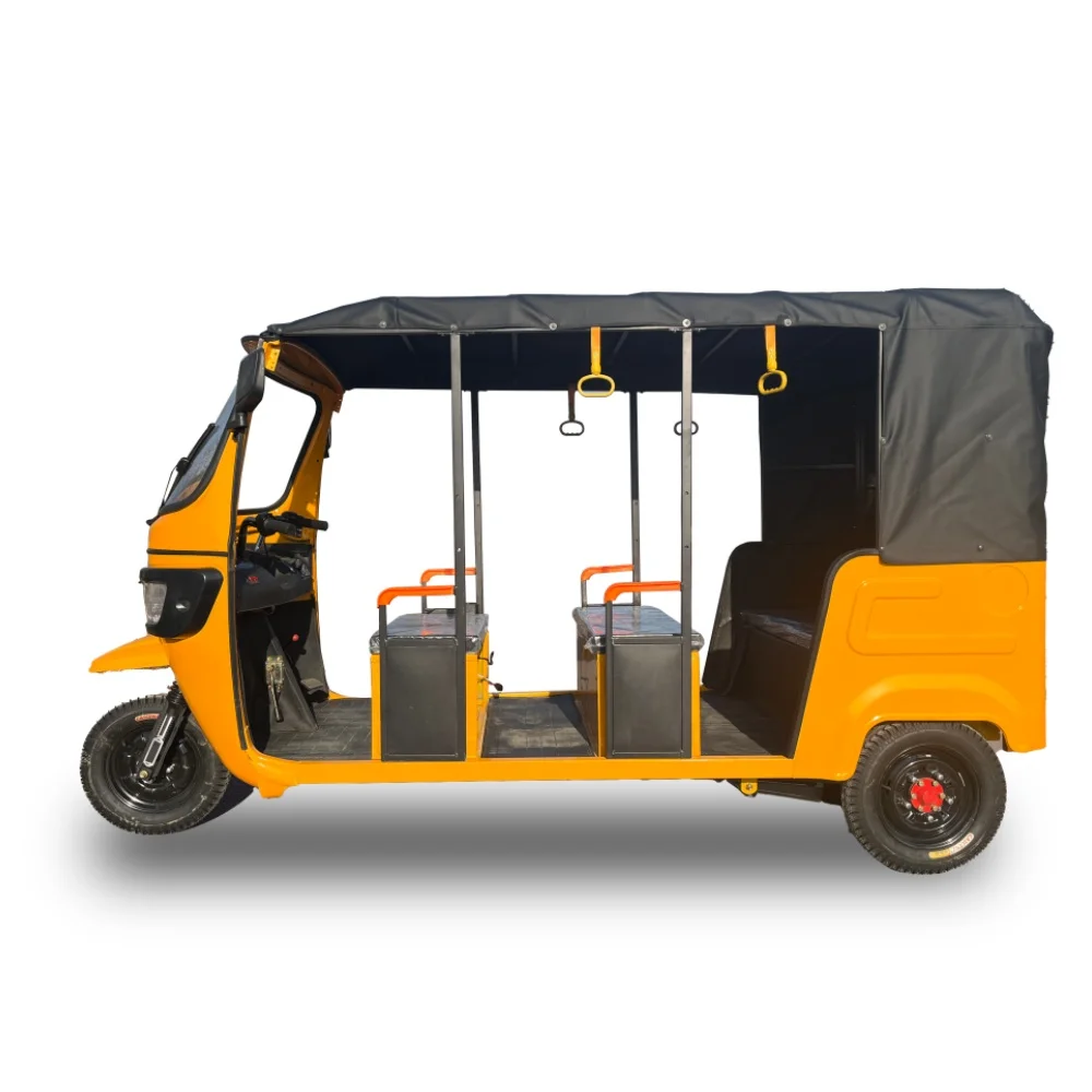 Сертифицированный электрический пассажирский трехколесный велосипед мощностью 1800 Вт, 60 В, 400 кг, грузоподъемность, моторизованный три колеса с открытым корпусом, 6
Сертифицированный электрический пассажирский трехколесный велосипед мощностью 1800 Вт, 60 В, 400 кг, грузоподъемность, моторизованный три колеса с открытым корпусом, 6