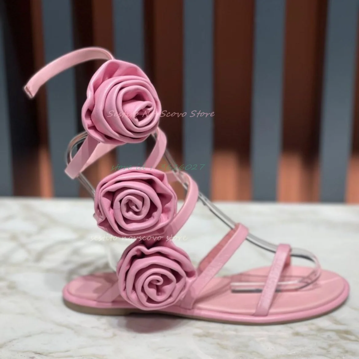 Flat Flower Sandals Open Toe Strappy Rubber Sole Slippers Slip On Ankle Wrapped Slingback Summer Sexy Women Daily Single Shoes
Flat Flower Sandals Open Toe Strappy Rubber Sole Slippers Slip On Ankle Wrapped Slingback Summer Sexy Women Daily Single Shoes