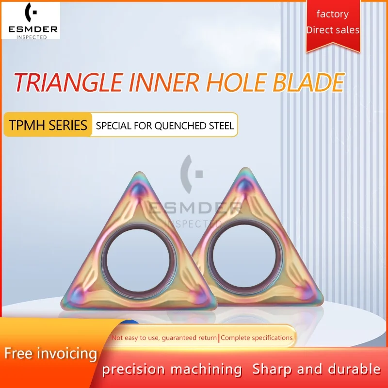 TPMH090204-M Internal Boring Inserts Triangle CNC lathe Turning Tools Hard Alloy Blades Special For Quenched Steel
TPMH090204-M Internal Boring Inserts Triangle CNC lathe Turning Tools Hard Alloy Blades Special For Quenched Steel