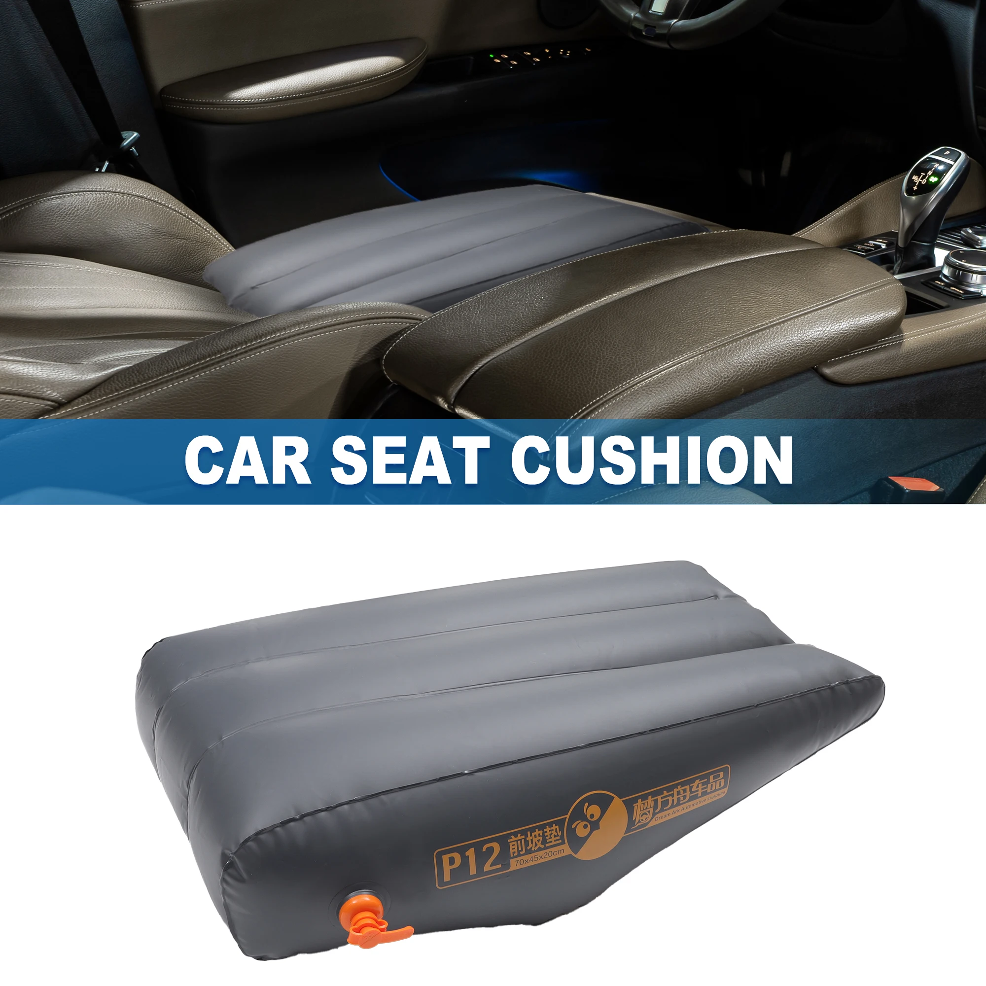 UXCELL Car Front Seat Inflatable Mat Comfortable Car Inflatable Mattress Sleeping Mat for Napping Travel Deep Gray
UXCELL Car Front Seat Inflatable Mat Comfortable Car Inflatable Mattress Sleeping Mat for Napping Travel Deep Gray