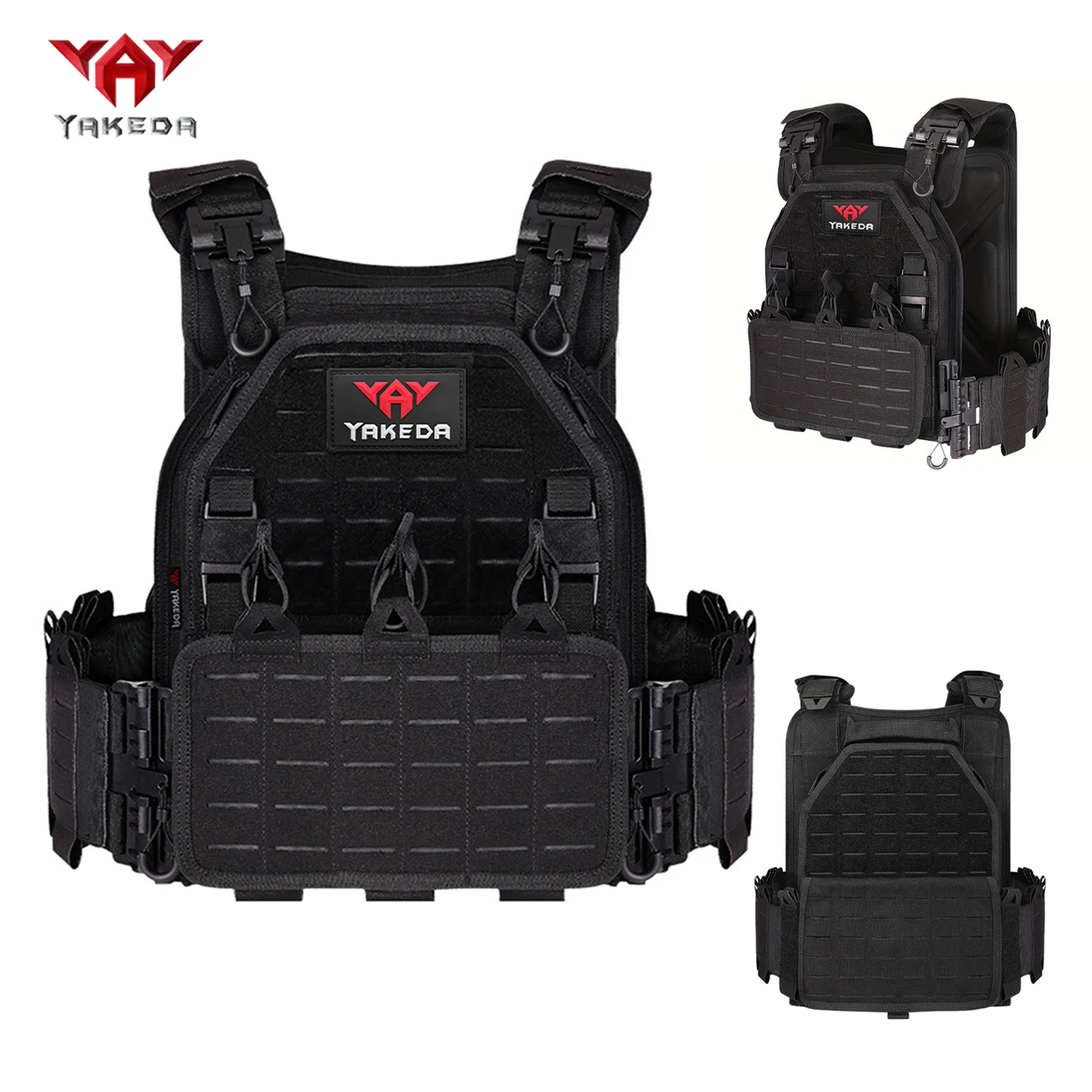 YAKEDA with quick release buckle, lightweight laser cutting hunting vest, adjustable shoulder strap, detachable and reassembled
YAKEDA with quick release buckle, lightweight laser cutting hunting vest, adjustable shoulder strap, detachable and reassembled