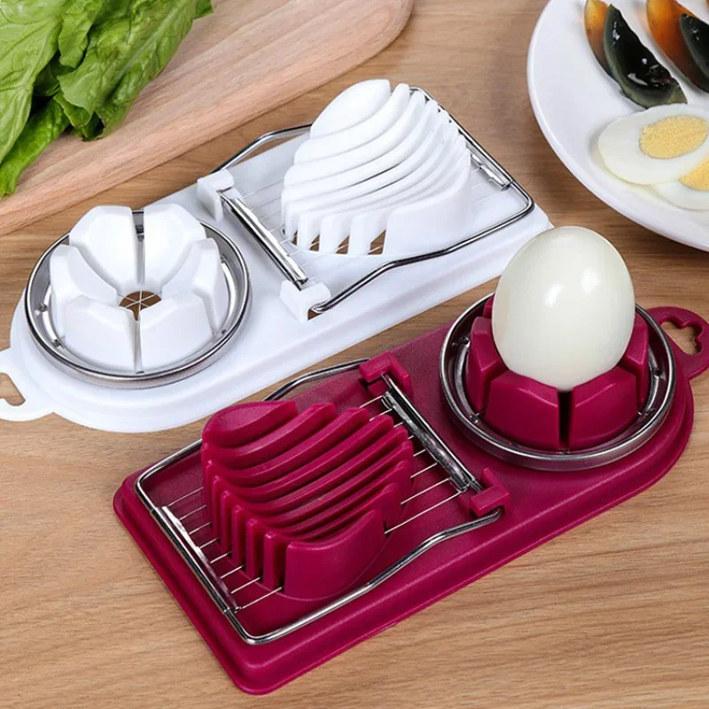 Multifunctional Egg Cutter Stainless Steel Egg Slicer Sectioner Cutter Mold Flower-Shape Luncheon Meat Cutter Kitchen Gadgets
Multifunctional Egg Cutter Stainless Steel Egg Slicer Sectioner Cutter Mold Flower-Shape Luncheon Meat Cutter Kitchen Gadgets