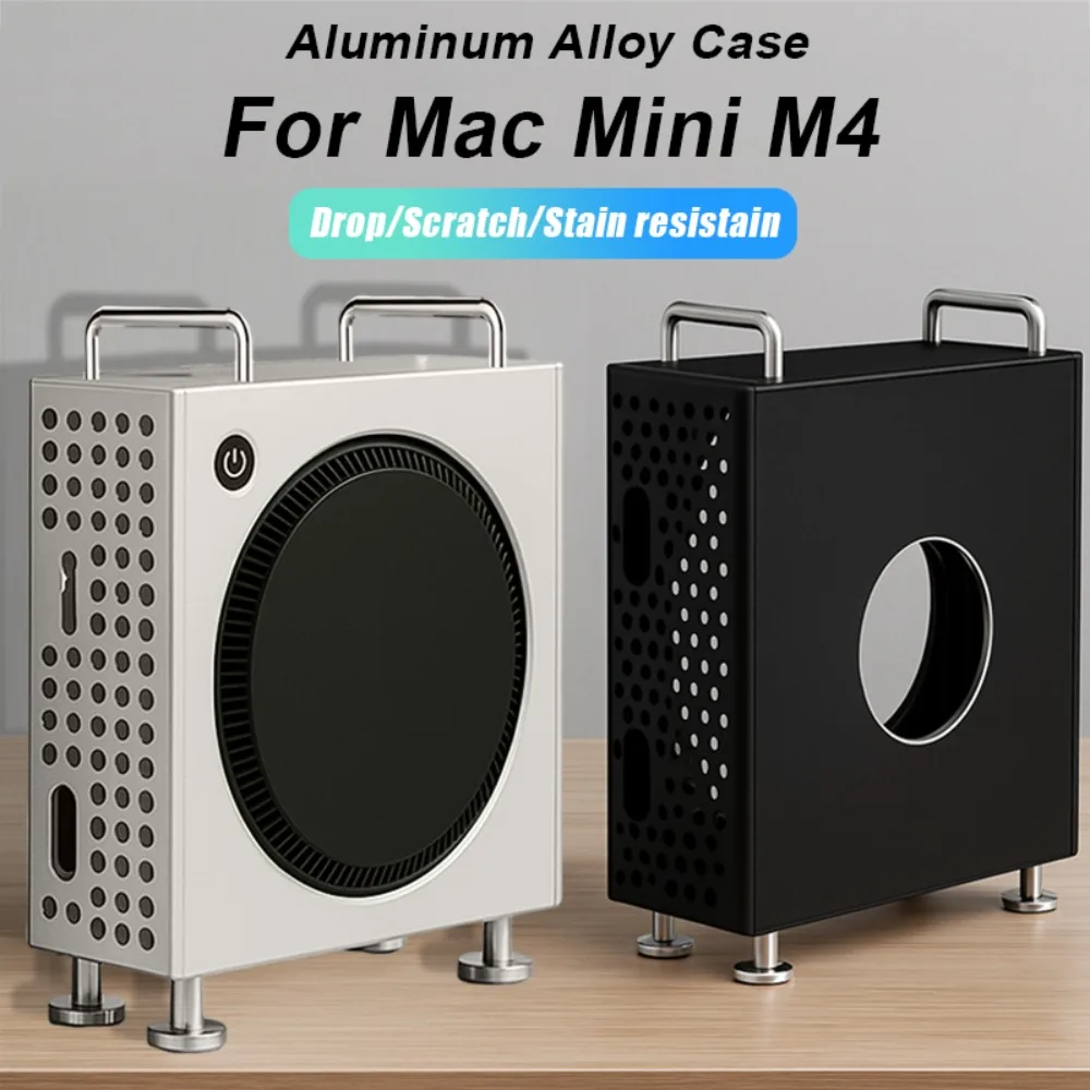 Чехол из алюминиевого сплава для Mac Mini M4/M4 Pro 2024, элегантный полый чехол сзади и быстрым охлаждением, пылезащитный противоударный защитный чехол
Чехол из алюминиевого сплава для Mac Mini M4/M4 Pro 2024, элегантный полый чехол сзади и быстрым охлаждением, пылезащитный противоударный защитный чехол