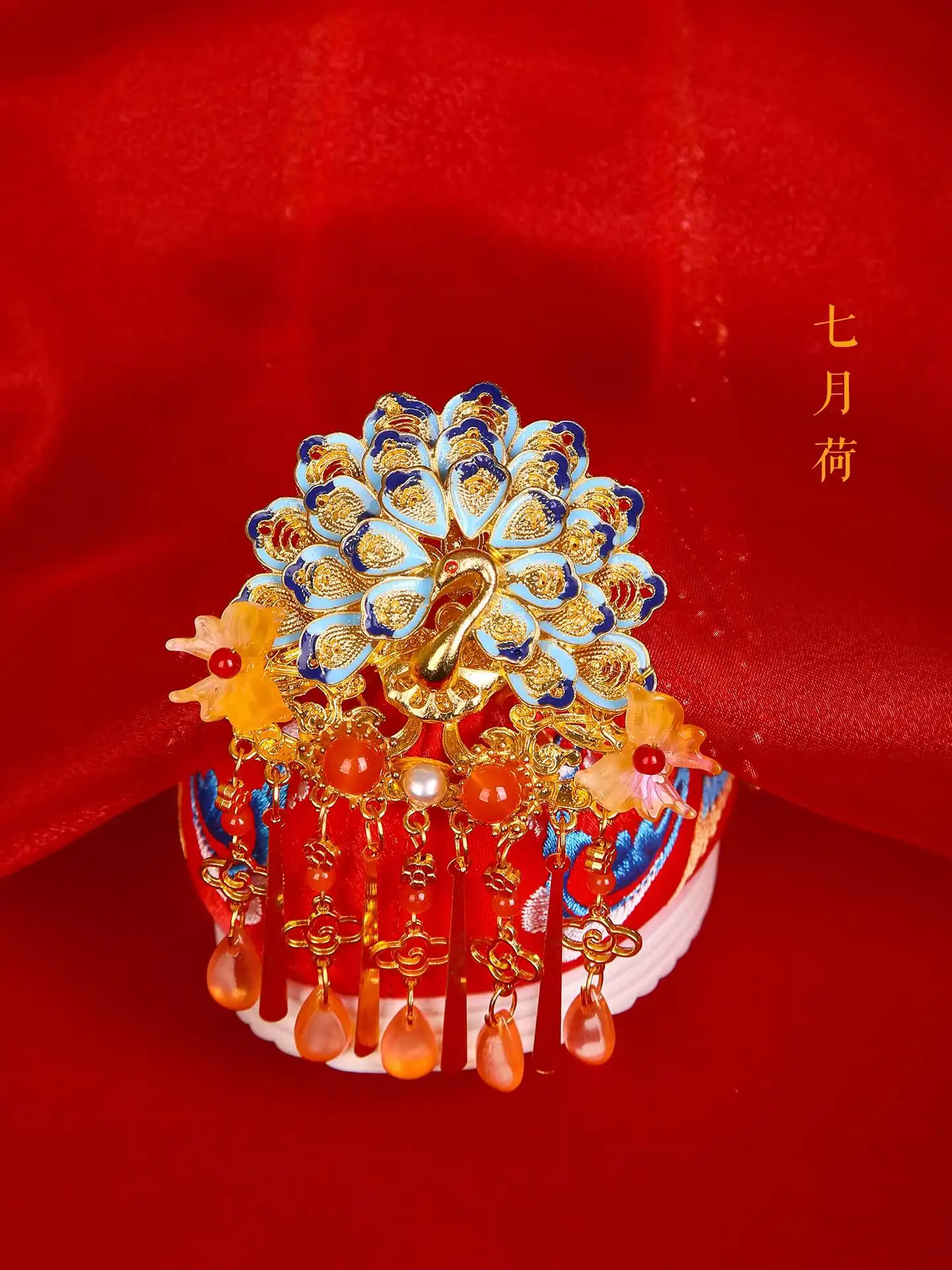 July Lotus 2026 Peacock Tassel Xiuhe Wedding Bridal Shoes Ming Dynasty Chinese Style Women's Shoes Hanfu Ma Mian Skirt
July Lotus 2026 Peacock Tassel Xiuhe Wedding Bridal Shoes Ming Dynasty Chinese Style Women's Shoes Hanfu Ma Mian Skirt