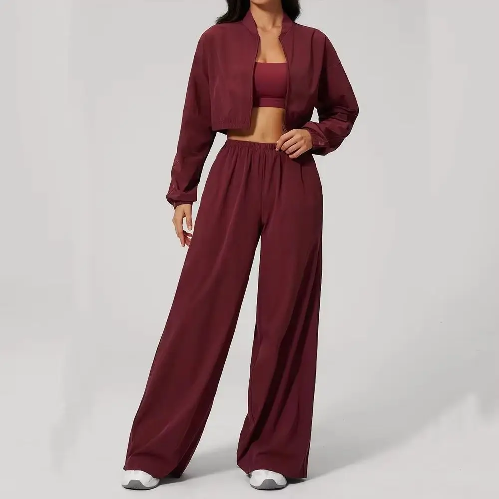New Yoga Clothing 2PCS Women Sports Set Sunscreen Short Style Long Sleeve Zipper Top Outdoor Fitness Exercise Speed Drying Pants
New Yoga Clothing 2PCS Women Sports Set Sunscreen Short Style Long Sleeve Zipper Top Outdoor Fitness Exercise Speed Drying Pants