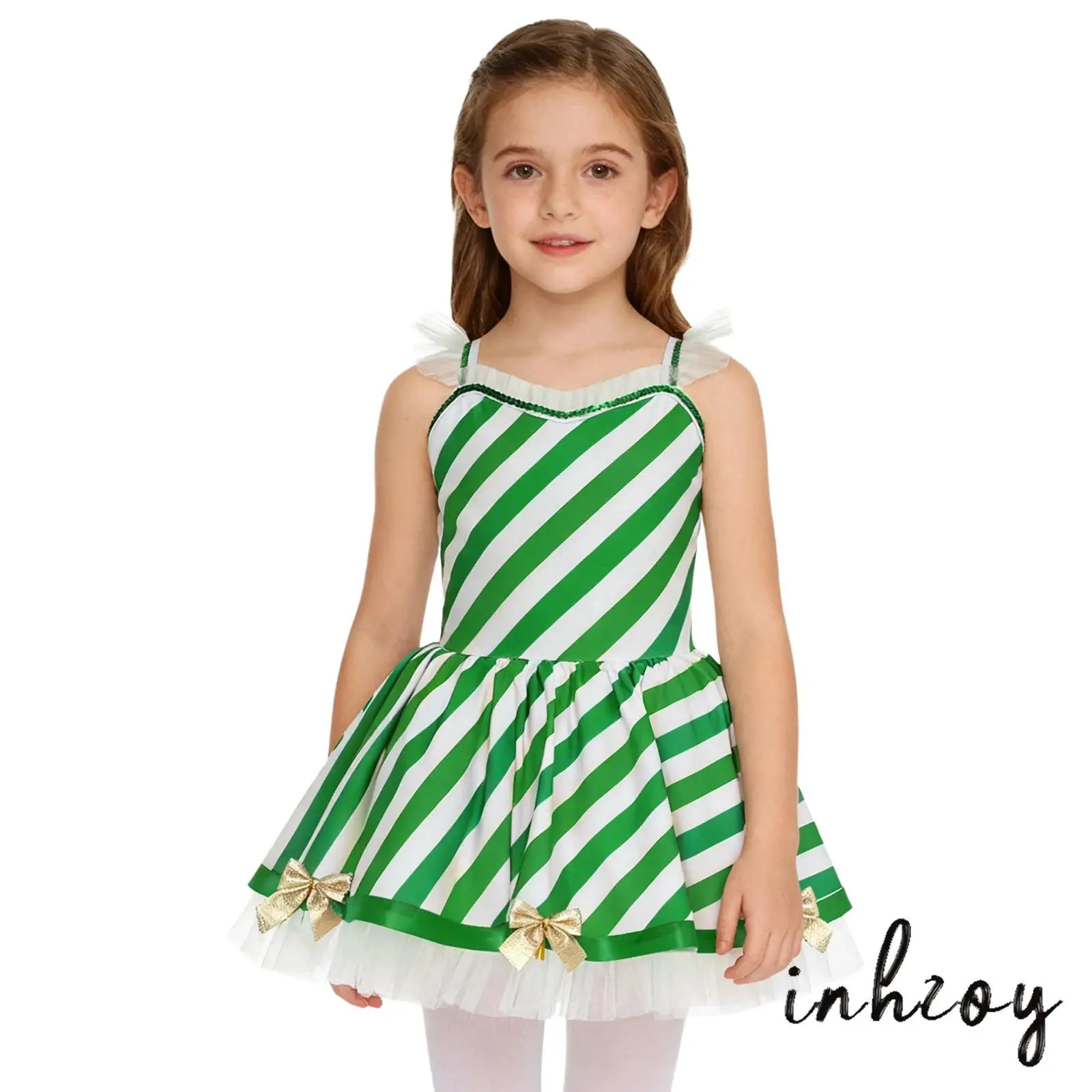 Kids Girls Christmas Dress Ruffled Mesh Trim Shoulder Straps Bow Decor Candy Cane Skirt Xmas Princess Party Stripe Dress
Kids Girls Christmas Dress Ruffled Mesh Trim Shoulder Straps Bow Decor Candy Cane Skirt Xmas Princess Party Stripe Dress