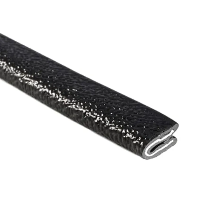 TRIM-LOK Edge Trim Fits 1/16-Inch Edge 3/8-Inch Leg Length 25-Foot Length Single Gripping Finger Black Pebble Finish Flexible P
TRIM-LOK Edge Trim Fits 1/16-Inch Edge 3/8-Inch Leg Length 25-Foot Length Single Gripping Finger Black Pebble Finish Flexible P