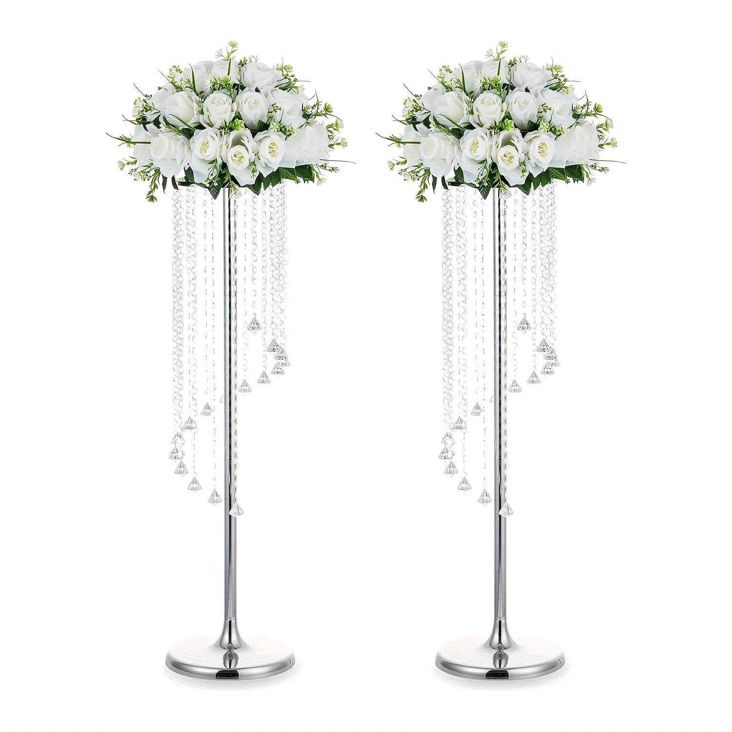 2pcs 35.4Inch Tall Wedding Centerpieces Golden Vases Crystal Flower Vase Metal Flowers Stand for Party Tables Decorations - Elegant Bulk Weddings Decoration Table Chandelier Centerpiece Stands
2pcs 35.4Inch Tall Wedding Centerpieces Golden Vases Crystal Flower Vase Metal Flowers Stand for Party Tables Decorations - Elegant Bulk Weddings Decoration Table Chandelier Centerpiece Stands