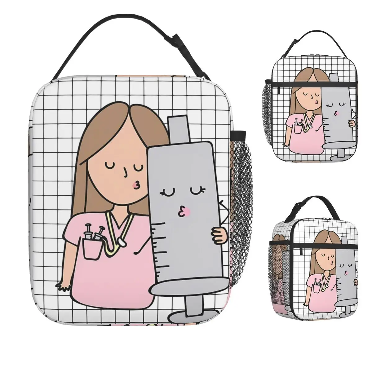 Enfermera En Apuros Nurse Lunch Bag Kawaii Cute Lunch Box For Child Travel Portable Insulated Cooler Bag Graphic Tote Food Bags
Enfermera En Apuros Nurse Lunch Bag Kawaii Cute Lunch Box For Child Travel Portable Insulated Cooler Bag Graphic Tote Food Bags