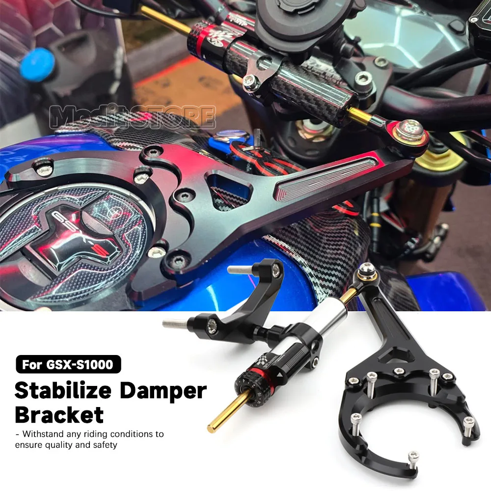 For Suzuki GSX-S1000 GSX1000S 2016 2017 2018 2019 2020 2021 2023-2025 Motorcycle Stabilize Steering Damper Mounting Bracket Kit
For Suzuki GSX-S1000 GSX1000S 2016 2017 2018 2019 2020 2021 2023-2025 Motorcycle Stabilize Steering Damper Mounting Bracket Kit