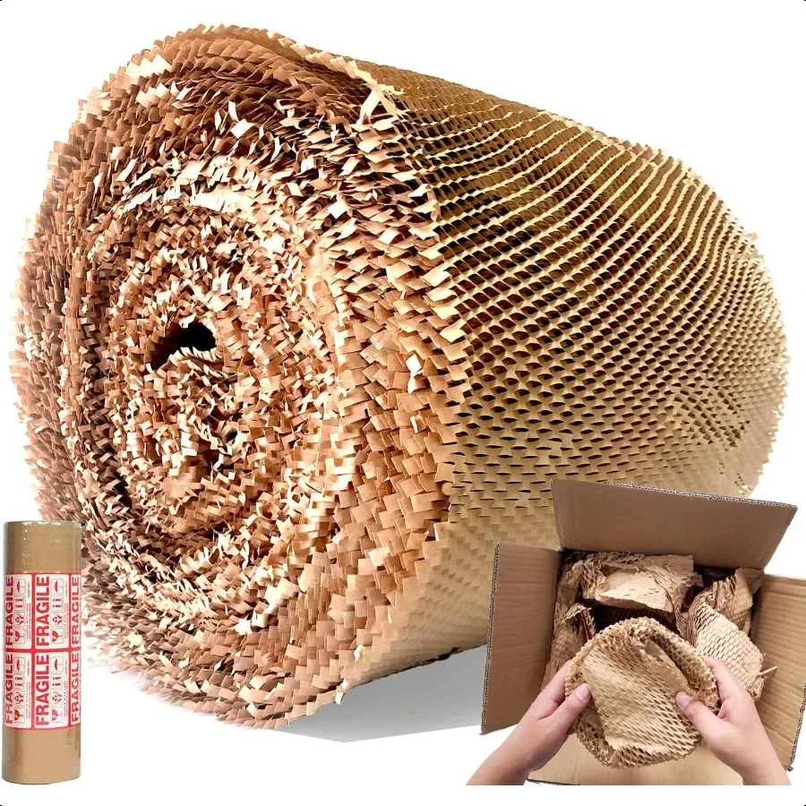 Honeycomb Packing Paper15 W x 200' L Eco Friendly Biodegradable Bubble Cushioning Wrap Honeycomb Wrapping Paper Recyclable Cush
Honeycomb Packing Paper15 W x 200' L Eco Friendly Biodegradable Bubble Cushioning Wrap Honeycomb Wrapping Paper Recyclable Cush