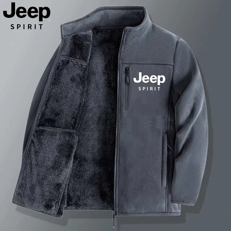 Jeep Spirit 2026 High-Quality Men's Spring and Autumn Casual Jacket, Stand Collar Fashion, Warm and Windproof, Solid Color Fleec
Jeep Spirit 2026 High-Quality Men's Spring and Autumn Casual Jacket, Stand Collar Fashion, Warm and Windproof, Solid Color Fleec