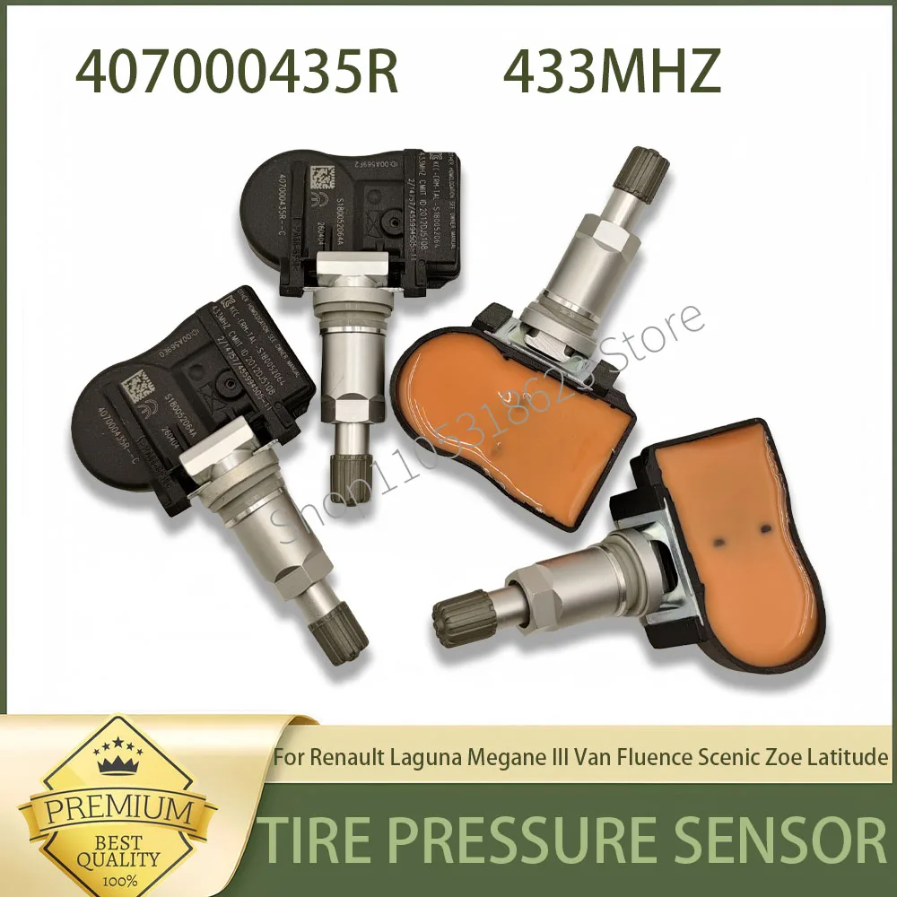 NEW TPMS Tire Pressure Sensor Monitor System 407000435R 433Mhz For Renault Laguna Megane III Van Fluence Scenic Zoe Latitude
NEW TPMS Tire Pressure Sensor Monitor System 407000435R 433Mhz For Renault Laguna Megane III Van Fluence Scenic Zoe Latitude