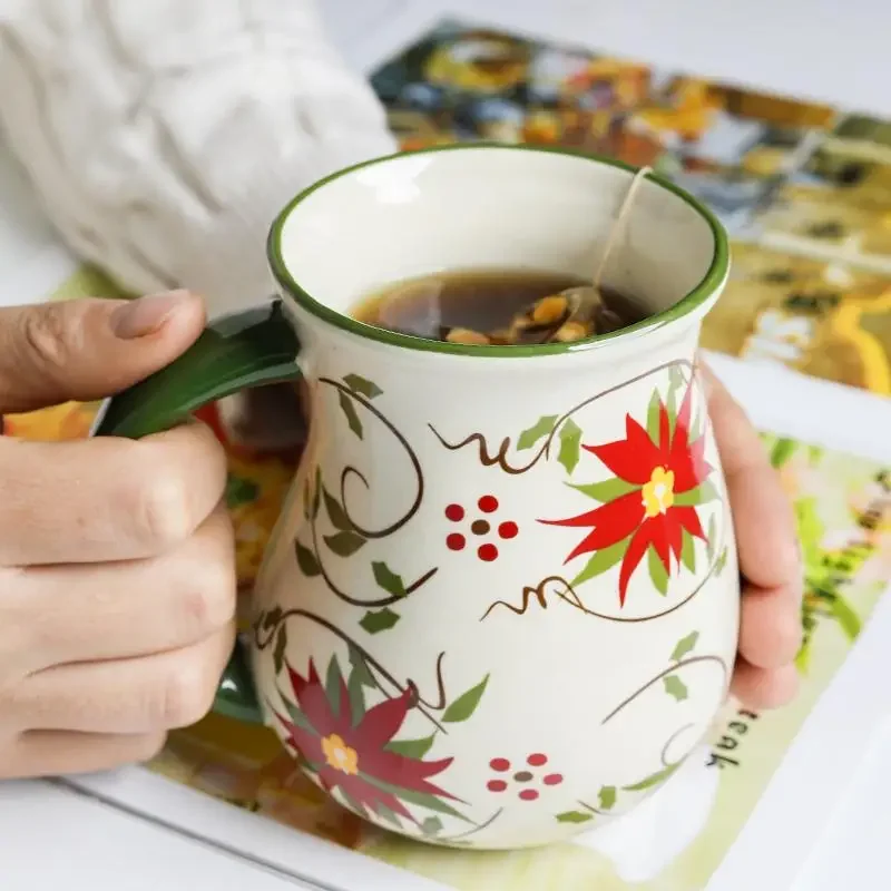 Creative Hand-painted Big Belly Cup,Floral Colored Glaze Ceramic Coffee Breakfast Mug ,for Home Use Birthday Presents Drinkware
Creative Hand-painted Big Belly Cup,Floral Colored Glaze Ceramic Coffee Breakfast Mug ,for Home Use Birthday Presents Drinkware