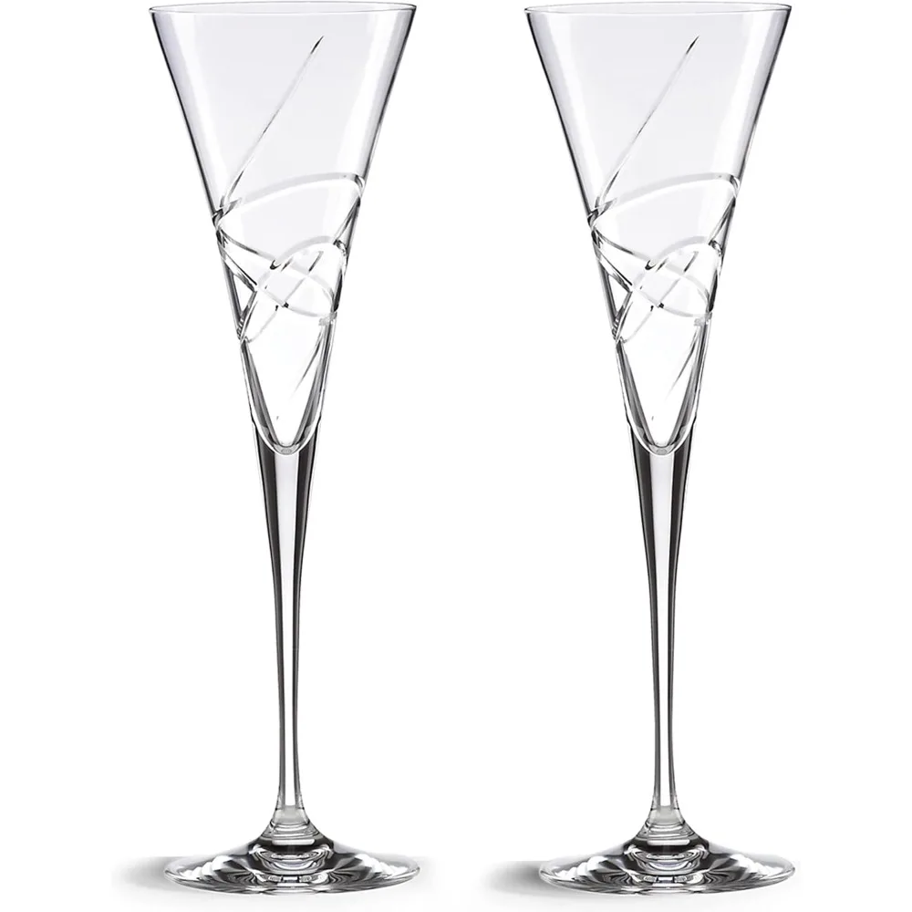 Crystal Toasting Flutes Set, 2 Pieces, Clear Glass, 7 Ounce Capacity
Crystal Toasting Flutes Set, 2 Pieces, Clear Glass, 7 Ounce Capacity