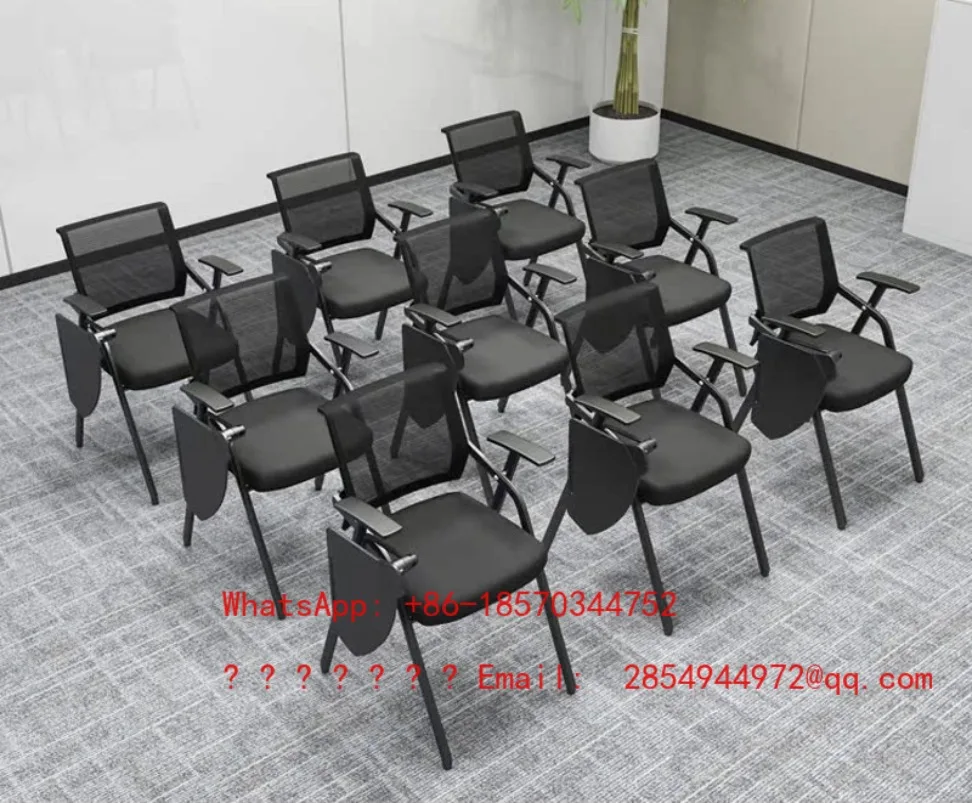 Training Chair with Table Board Conference Training Room Table and Chair Integrated Stool Foldable