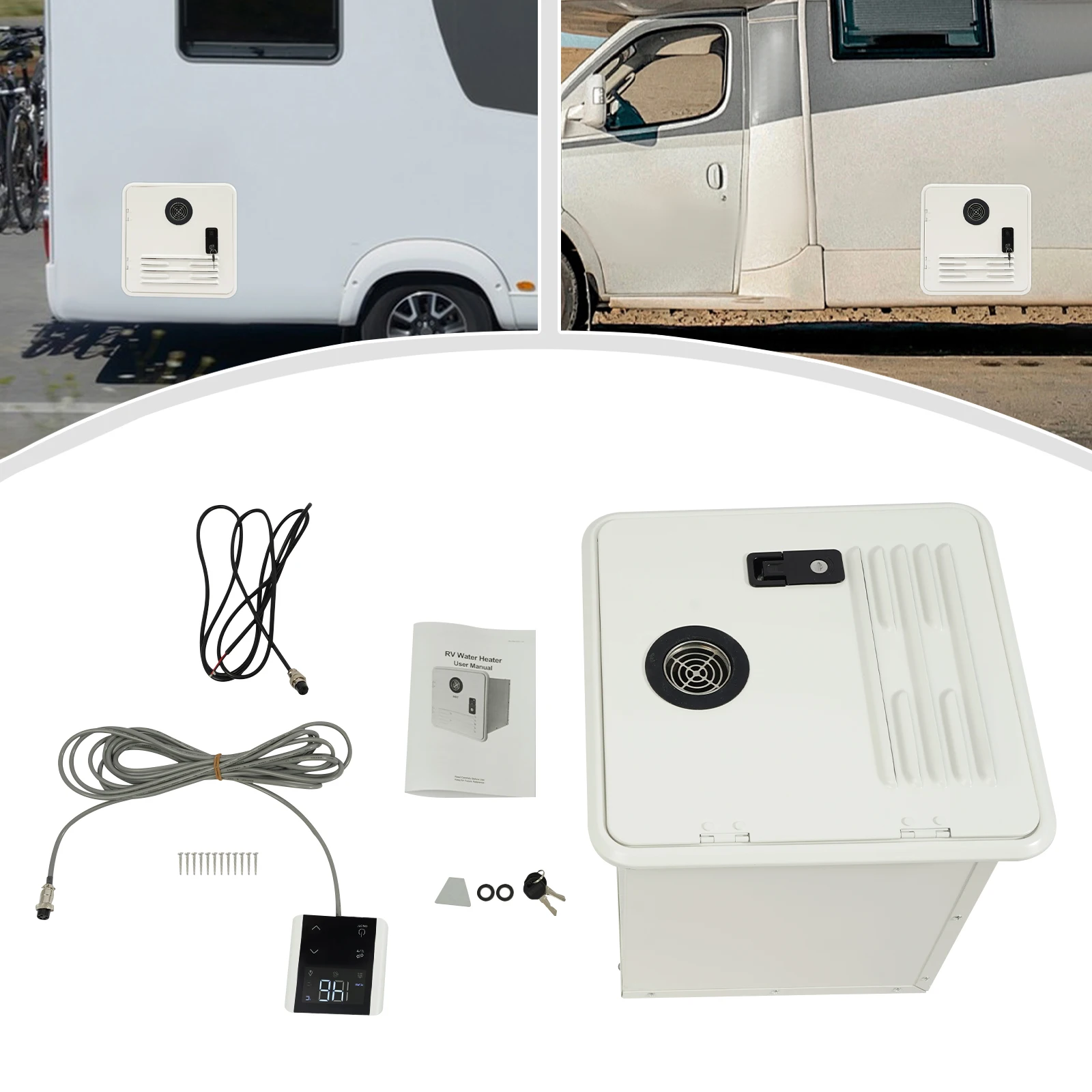 RV Tankless Water Heater 65,000 BTU High Altitude Available with White Door Multi-function Controller On Demand Instant Hot
RV Tankless Water Heater 65,000 BTU High Altitude Available with White Door Multi-function Controller On Demand Instant Hot