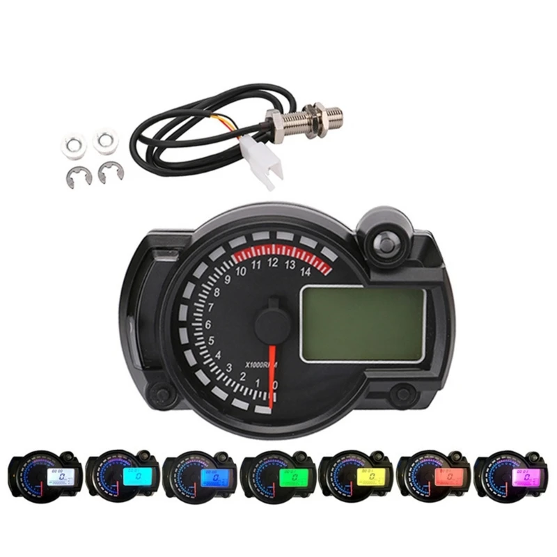 Motorcycle LCD Gauge Waterproof High Resolution Display with Distance Monitoring Suitable for Speed and Mileage Tracking
Motorcycle LCD Gauge Waterproof High Resolution Display with Distance Monitoring Suitable for Speed and Mileage Tracking