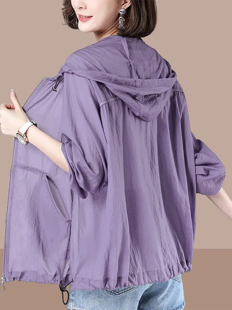 Loose Lightweight Women's Sun Protection Clothing Spring Autumn Summer Breathable Versatile Outerwear Mom Cardigan
Loose Lightweight Women's Sun Protection Clothing Spring Autumn Summer Breathable Versatile Outerwear Mom Cardigan