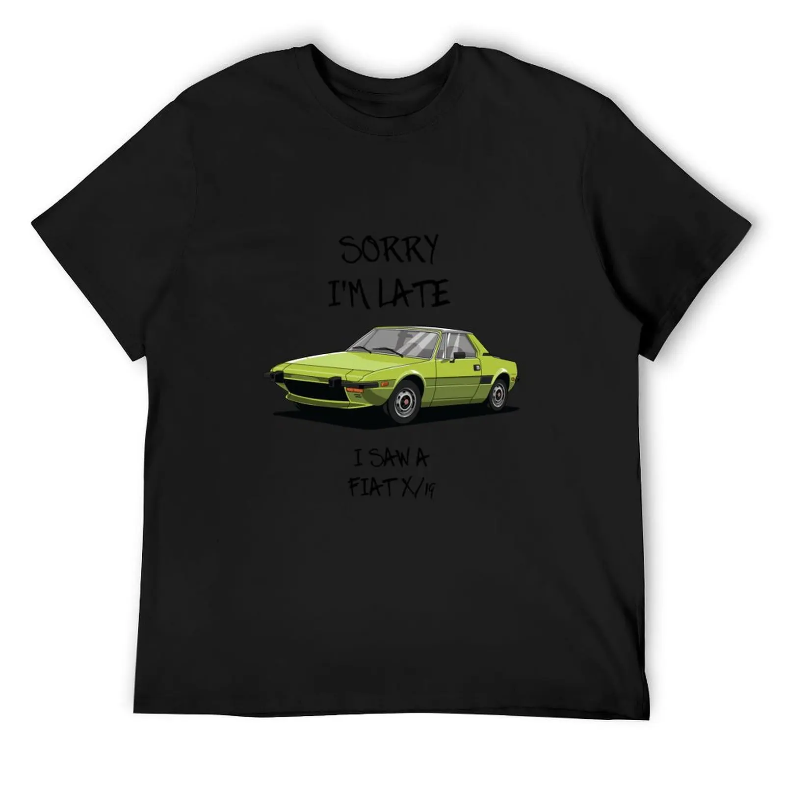 Sorry I'm Late Fiat X1/9 T-Shirt valentines clothes quick drying cheap stuff Short sleeve tee mens graphic t-shirts anime
Sorry I'm Late Fiat X1/9 T-Shirt valentines clothes quick drying cheap stuff Short sleeve tee mens graphic t-shirts anime