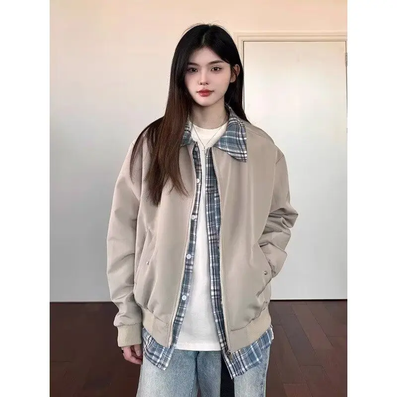 American Retro Cleanfit Plaid Flannel Shirt MA1 Collar Flight Jacket Coat Men's Spring Autumn Loose Fit Polyester Outerwear
American Retro Cleanfit Plaid Flannel Shirt MA1 Collar Flight Jacket Coat Men's Spring Autumn Loose Fit Polyester Outerwear