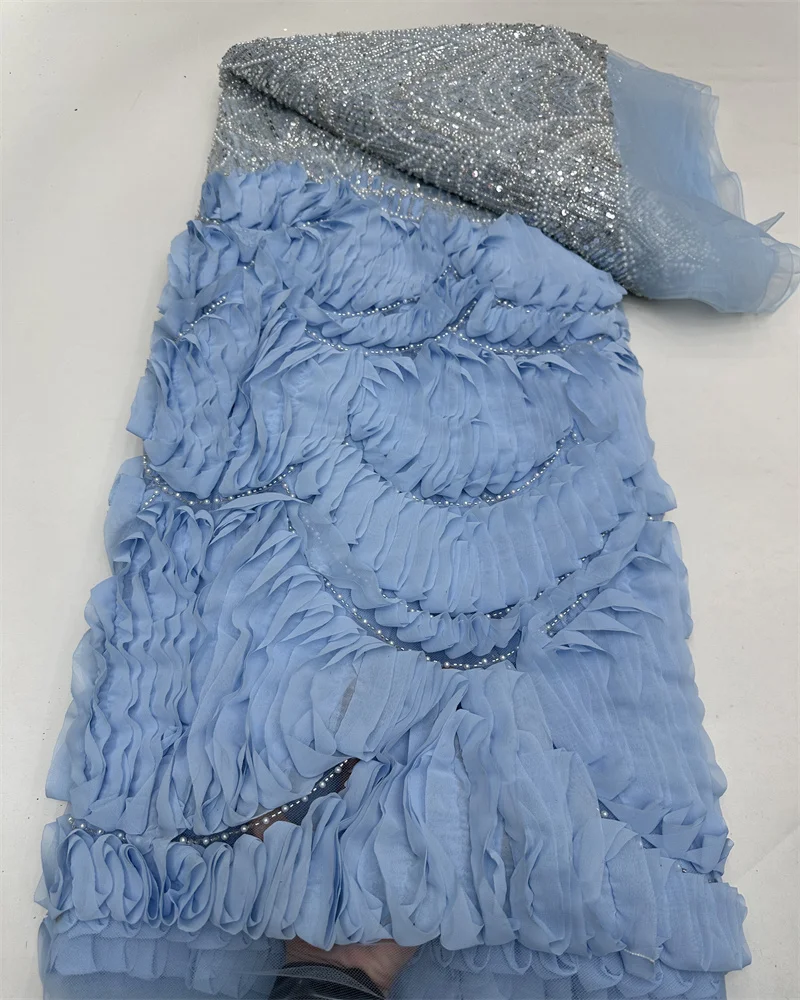 African Lace Fabric French Nigerian Sequins Lace Bridal 2025 High Quality Beads Heavy Lace Fabric for Party Women 5yards
African Lace Fabric French Nigerian Sequins Lace Bridal 2025 High Quality Beads Heavy Lace Fabric for Party Women 5yards