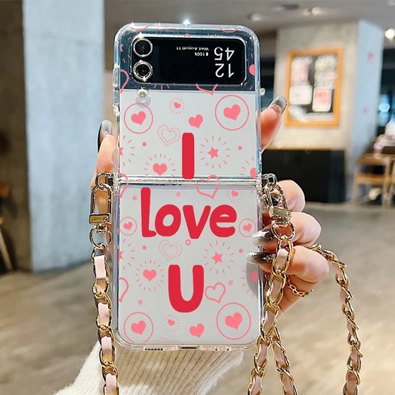 Love Pattern Couple Soft Lanyard Case For Samsung Galaxy Z Flip 5 4 5G Flip5 Flip4 Shockproof Crossbody Rope Clear Phone Cover
Love Pattern Couple Soft Lanyard Case For Samsung Galaxy Z Flip 5 4 5G Flip5 Flip4 Shockproof Crossbody Rope Clear Phone Cover