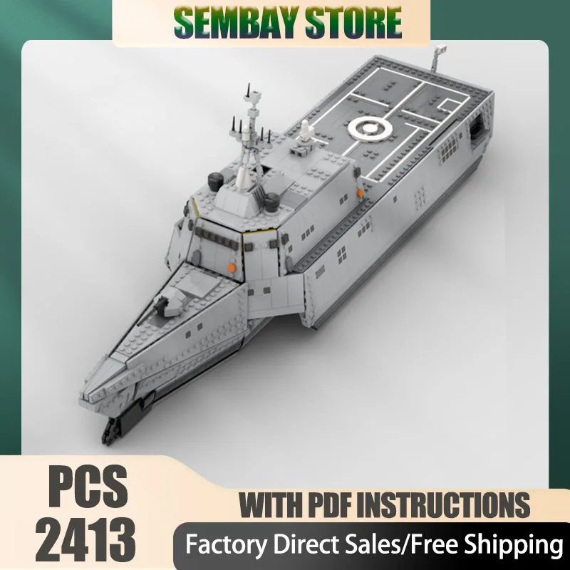 Модель военного корабля Moc, строительные кирпичи, модульная независимость USS (LCS-2), технологические блоки, рождественские игрушки «сделай сам», строительные подарки
Модель военного корабля Moc, строительные кирпичи, модульная независимость USS (LCS-2), технологические блоки, рождественские игрушки «сделай сам», строительные подарки