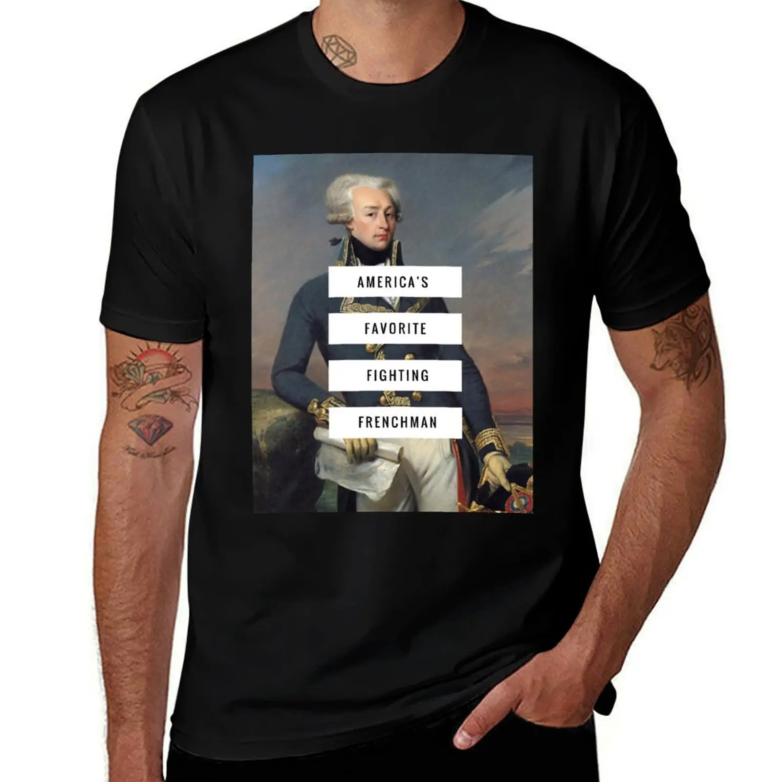 Lafayette- America's Fav Fighting Frenchman T-Shirt man t shirt luxury anime t shirts for man
Lafayette- America's Fav Fighting Frenchman T-Shirt man t shirt luxury anime t shirts for man