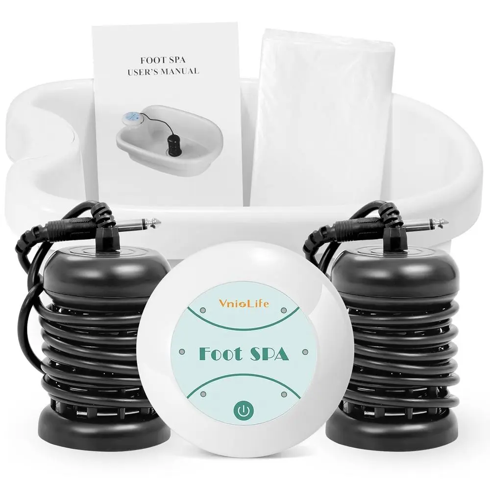 Portable Ionic Foot Spa Detox System with Replacement Pads and Liners for Home Beauty and Wellness Use
Portable Ionic Foot Spa Detox System with Replacement Pads and Liners for Home Beauty and Wellness Use