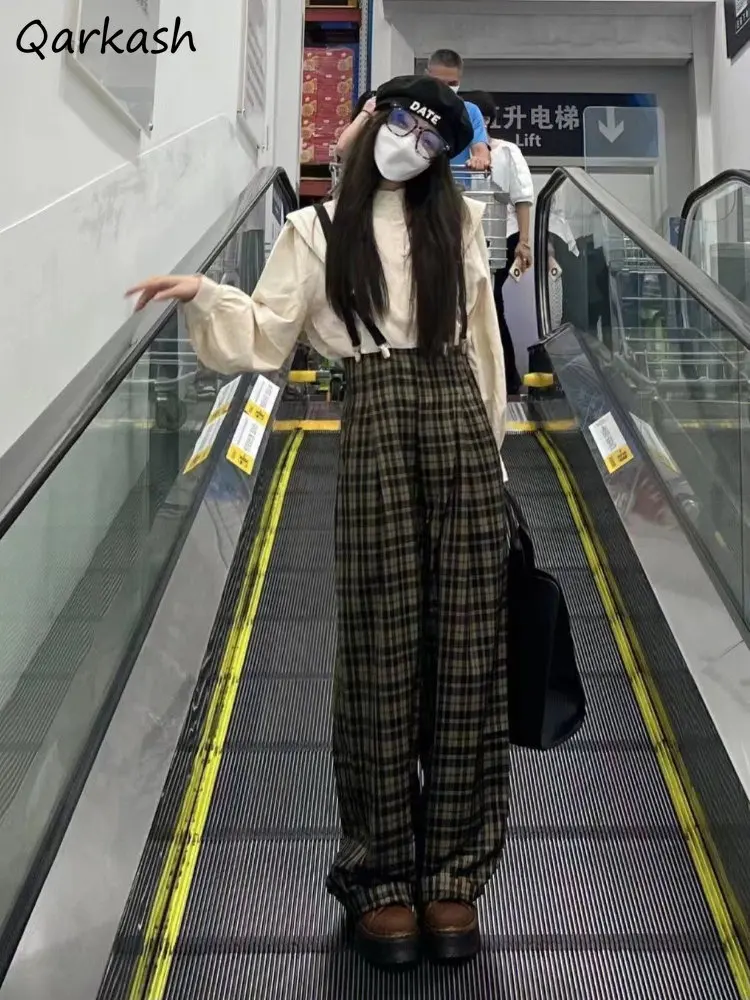 Plaid Strap Jumpsuits Women Wide Leg Baggy Trousers Lovely Preppy Fashion New Style All-match Autumn Clothing Monos Mujer Ropa
Plaid Strap Jumpsuits Women Wide Leg Baggy Trousers Lovely Preppy Fashion New Style All-match Autumn Clothing Monos Mujer Ropa